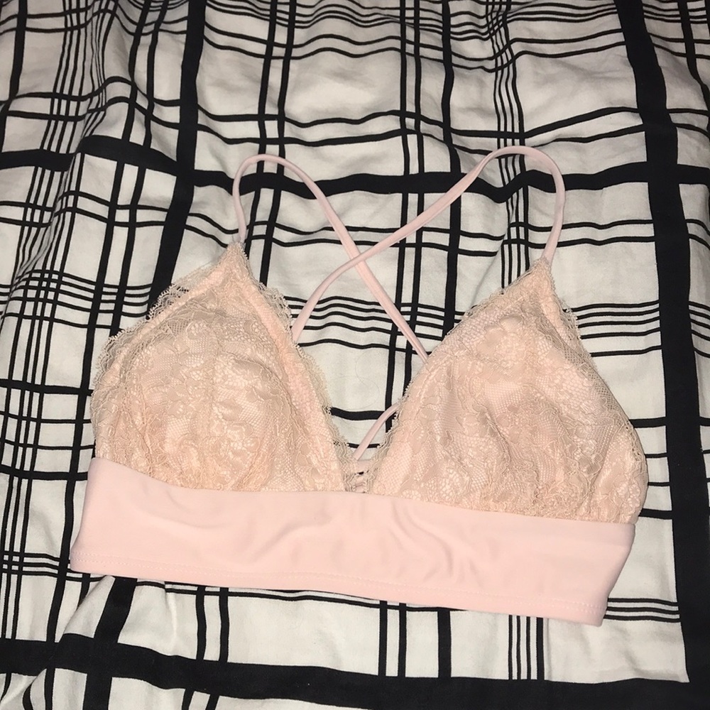 Pink bathing suit top